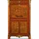 A LOUIS XVI ORMOLU-MOUNTED AND STAINED-FRUITWOOD FLORAL-MARQUETRY-INLAID TULIPWOOD AND KINGWOOD SECRETAIRE A ABATTANT - Foto 1