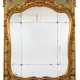 A GREEN-PAINTED AND PARCEL-GILT BOISERIE MIRROR - фото 1