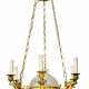 AN EMPIRE-STYLE CUT-GLASS AND ORMOLU CHANDELIER - Foto 1