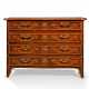 A NORTH ITALIAN FRUITWOOD AND MARQUETRY-INLAID WALNUT COMMODE - фото 1