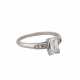 Ring mit Diamant im Treppenschliff ca. 0,8 ct, - Foto 1