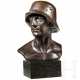Fritz Paul Zimmer (1895 - 1975) - Bronze eines Soldaten mit Stahlhelm - Foto 1