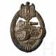 A Tank Battle Badge by Rudolf Souval with Broad Pin - photo 1