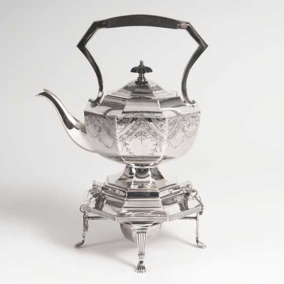 A Victorian Tea Kettle On A Chafing Dish Auction Catalog