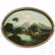 Großes klassizistisches Tablett mit feiner Malerei in der Art der Manufaktur Stobwasser, wohl England, frühes 19. Jahrhundert - photo 1