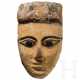 Polychrome Mumienmaske aus Holz, Ägypten, Spätzeit, 664 - 31 vor Christus - Foto 1