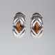  Paar Citrin-Ohrringe von Montblanc - Foto 1