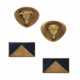 TWO PAIRS OF GOLD CUFFLINKS - фото 1