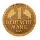 BRD - 1 Deutsche Mark 2001 A in Gold, - Foto 1
