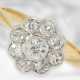 Ring: antiker Diamant-Blütenring, ca. 1ct Altschliffdiamanten - Foto 1