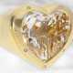 Ring: attraktiver schwerer Designerring mit großem Bergkristall und Brillanten, 18K Gelbgold - Foto 1