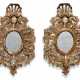 A PAIR OF SPANISH GILTWOOD AND POLYCHROME-PAINTED MIRRORS - фото 1