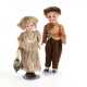 Zierliches, originalbekleidetes Puppenpaar - Foto 1