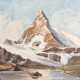 ZELLER-WOLFECK, WOLFGANG (1900-1987), "Matterhorn mit Riffelsee", - Foto 1