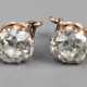 Paar Ohrringe mit Altschliffdiamanten von ca. 2 ct - photo 1