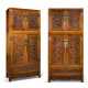 A LARGE PAIR OF CARVED COMPOUND HUALI 'DRAGON' CABINETS - фото 1