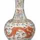 A FAMILLE ROSE 'DRAGON AND PHOENIX' BOTTLE VASE - фото 1
