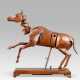 AN ENGLISH WALNUT ARTICULATED ARTIST'S MODEL OF A HORSE - фото 1