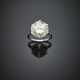 Round ct. 8.52 diamond platinum ring - Foto 1