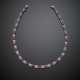 GIULIO VERONESI | Oval ruby and diamond white gold modular necklace - Foto 1