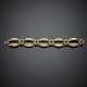 WEINGRILL | Bi-coloured gold chain bracelet with white gold knit spacers - Foto 1