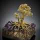Yellow gold diamond tree with quartz stand - photo 1