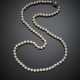 Mm 7.30-7.70 circa cultured pearl necklace with white 9K gold clasp - photo 1