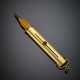 Yellow 14K and garnet pencil holder with date inscribed - photo 1
