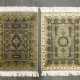 Zwei feine Koran-Teppiche aus Seide. 20. Jahrhundert, jeweils ca. 62x47 cm - photo 1