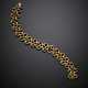 Yellow gold entwined rings modular bracelet - photo 1