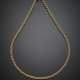 Yellow gold torchon necklace - photo 1