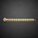 Bi-coloured gold modular bracelet accented on the clasp with diamonds in all ct. 1.60 circa - Foto 1