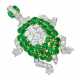 Cartier. CARTIER MID-20TH CENTURY EMERALD AND DIAMOND TURTLE BROOCH - photo 1