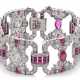 ART DECO RUBY AND DIAMOND BRACELET - фото 1