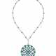 Graff. GRAFF EMERALD, SAPPHIRE AND DIAMOND PENDENT NECKLACE WITH GIA REPORT - photo 1