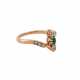 Ring mit Smaragd und Altschliffdiamanten - фото 1