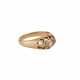 Ring mit Altschliffdiamanten zusammen ca. 0,55 ct, - photo 1