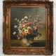 CONSTANTINO PROIETTO:"Blumenstrauß in Glasvase", Öl auf Leinwand, gerahmt, signiert und datiert - photo 1