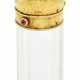 A JEWELLED GOLD-MOUNTED GLASS SCENT BOTTLE - photo 1