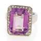 Amethyst-Diamant-Ring - Foto 1