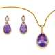 Amethyst-Set: Collier und Ohrhänger - photo 1