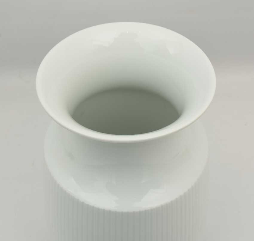 Rosenthal Studio Line Vase Glazed White Porcelain Marked 20