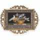 AN ITALIAN GILT- METAL MOUNTED BROOCH SET WITH A MICROMOSAIC PLAQUE - photo 1