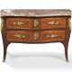 A LOUIS XV ORMOLU-MOUNTED TULIPWOOD PARQUETRY COMMODE - фото 1
