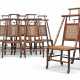 A SUITE OF SIX FRENCH MAHOGANY BAMBOO-FORM FAUTEUILS - фото 1