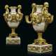 Beurdeley, Alfred. A PAIR FRENCH ORMOLU AND WHITE MARBLE FOUR-LIGHT CANDELABRA - фото 1