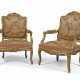 A PAIR OF FRENCH GILTWOOD AND TAPESTRY FAUTEUILS - фото 1
