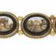 AN ITALIAN GOLD-MOUNTED BRACELET SET WITH MICROMOSAIC PLAQUES - photo 1