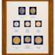 A FRAMED DISPLAY OF EIGHT PRESENTATION CRICKET MEDALS, COMPRISING: - photo 1