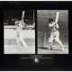 TWO FRAMED PHOTOGRAPHS OF BOYCOTT AND BRADMAN - фото 1